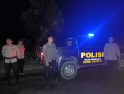 Personel Polsek Pringgabaya Lakukan Patroli Blue Light Guna Stabilitas Kamtibmas Yang Kondusif