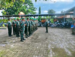 Ambil Apel Pagi, Danramil 1606-04 Gerung Berikan Pesan Pada Babinsa