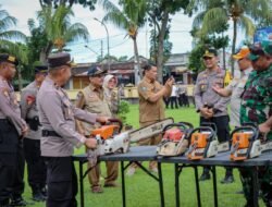 Bentuk Kesiapan, Lombok Barat Laksanakan Apel Gelar Pasukan Penanggulangan Bencana Alam