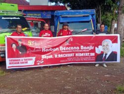 PDIP Drop Tiga Truk Bantuan untuk Korban Bencana Banjir KSB