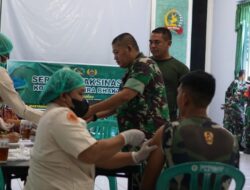 Anggota dan Personel Kodim 1606 Mataram Terima Vaksinasi Covid-19 Dosis Booster Ke-2