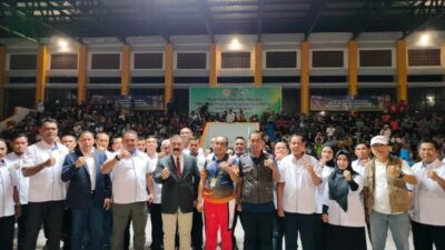 Pengurus Provinsi PERTINA NTB Dilantik Langsung Oleh Ketua Umum Pusat PERTINA Di Tengah Pertandingan Cabor Tinju Porprov XI NTB