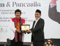 Pembinaan Ideologi Pancasila UIN Mataram, Melalui Bedah Buku: Islam & Pancasila Perspektif Maqashid Syariah Prof. KH. Yudian Wahyudi, Ph.D.