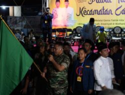 Dandim 1606 Mataram Lepas Rombongan Pawai Takbiran Lintas Agama Menyambut Hari Raya Idul Fitri 1444 Hijriah