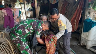 Bantu Warga Yang Membutuhkan, Babinsa dan Bhabinkamtibmas Jalin Kerjasama Dengan Yayasan