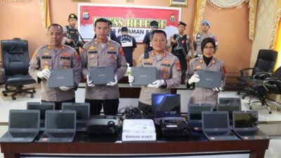 Polisi Ringkus Tiga Pencurian di SDN 19 Lembah Melintang, Dua di Antaranya Masuk DPO