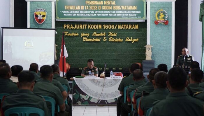 Pembinaan Mental Kodim 1606/Mataram: Peningkatan Keimanan dan Ketaqwaan Bagi Prajurit dan PNS