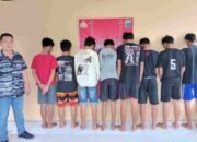 8 Pemuda Diduga Geng Motor Ditangkap di Sergai Serdang Bedagai