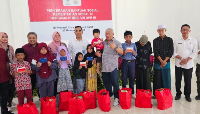 Kemensos Gelontorkan Rp 198 M Sumbangan di Lombok Barat