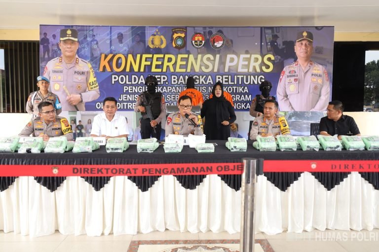35 Kg Sabu Digagalkan Masuk Bangka Belitung, Dua Kurir Diciduk