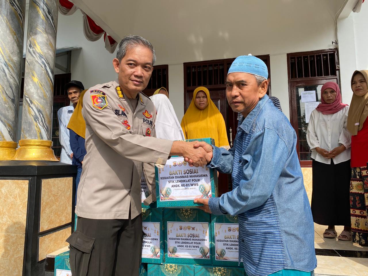 Dianmas STIK Lemdiklat Polri Berbagi Kebaikan di Lombok Barat