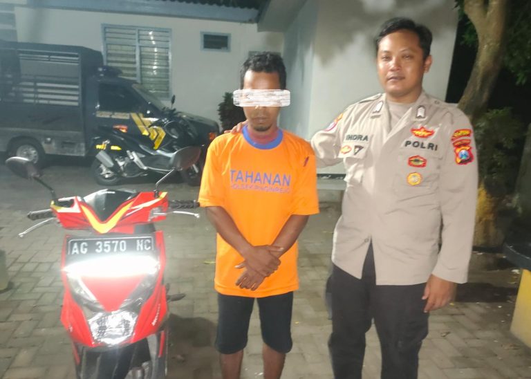 Pencuri Motor di Ringinrejo Diciduk Kurang dari 6 Jam, Ini Modusnya