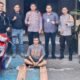 Tim Macan Polsek Rambang Kapak Tengah Bekuk Pelaku Pencurian Besi Penahan Rel PT KAI