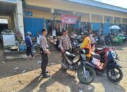 Patroli Rutin Polsek Pringgarata Sambangi Pasar Barabali.