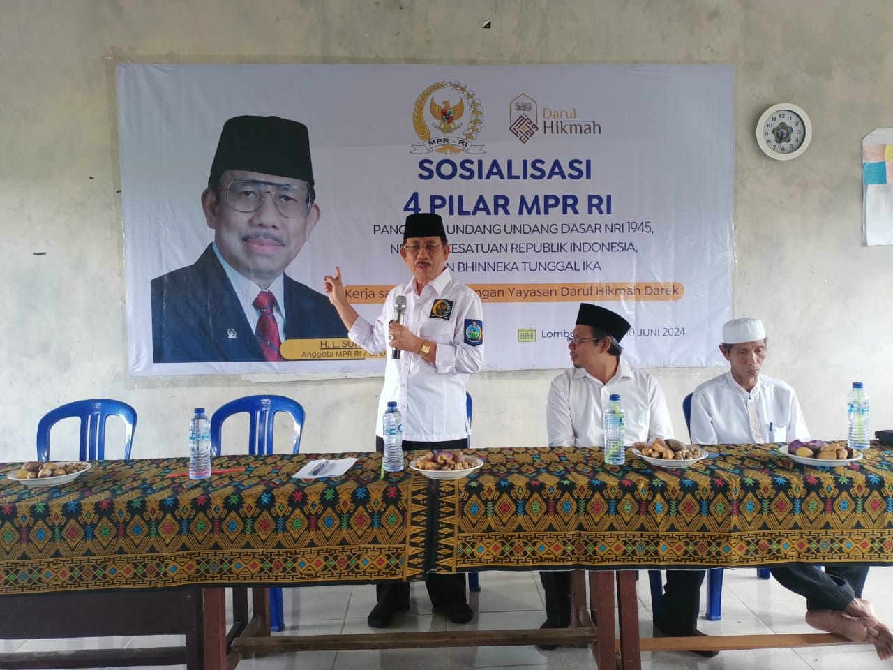 Semangat Bulan Pancasila, Anggota DPD RI Suhaimi Sosialisasikan 4 Pilar di Lombok Tengah