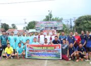 Mini Soccer Kapolres Cup Sambut HUT Bhayangkara Ke-78,  Resmi di Buka Kapolres Bima AKBP Eko Sutomo S.I.K.,M.I.K.,