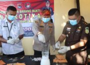 Polres Bima Kota Musnahkan Barang Bukti Sabu dan Ganja Hasil Ungkap Selama Maret Hingga Juni