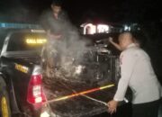 Lempar Pemuda Renda Dengan Batu, Sepeda Motor Milik Terduga Pelaku Dibakar