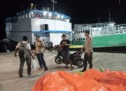 Polsek Kawasan Pelabuhan Laut Bima Patroli Rutin di Areal Dermaga Palabuhan Laut Bima