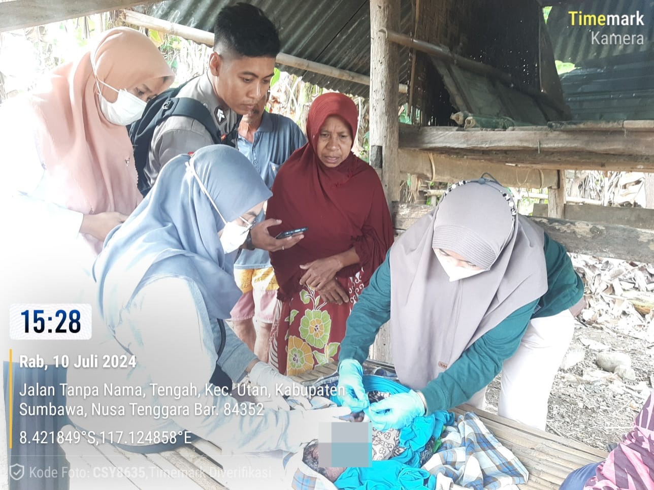 Polsek Utan Lakukan Penyelidikan Kasus Penemuan Bayi Laki-Laki