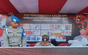 Menjaga Keamanan Pilkada: Pos Pengamanan KPU Lombok Barat