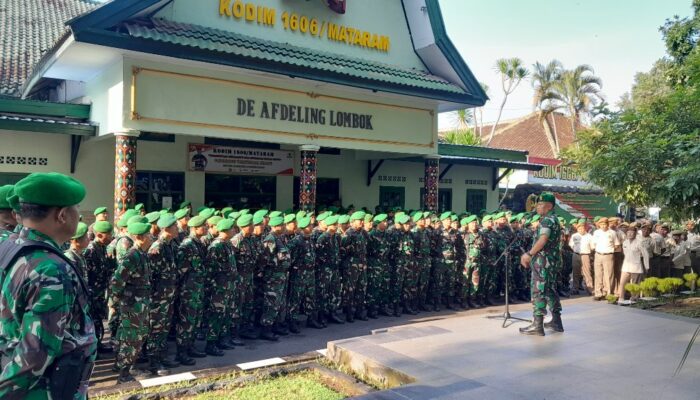 Pengarahan Penting dari Dandim dan Kasdim 1606 Mataram