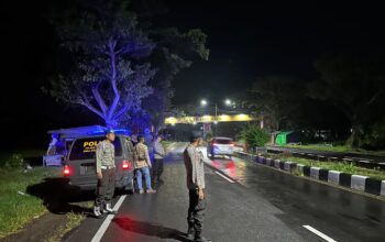 Gelar Patroli Malam, Polsek Kuripan Cegah Kejahatan di Bypass