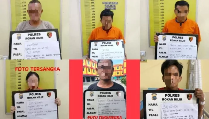 Perampokan BRILink di Rokan Hilir, 6 Pelaku Dibekuk Polisi