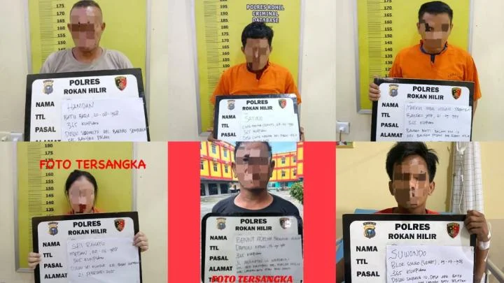 Perampokan BRILink di Rokan Hilir, 6 Pelaku Dibekuk Polisi