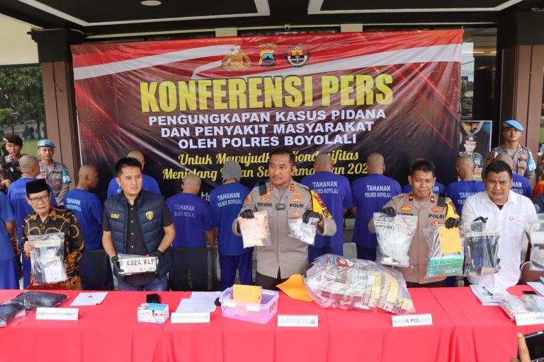 Jelang Idulfitri, Polres Boyolali Berantas Kejahatan! Ini Hasilnya