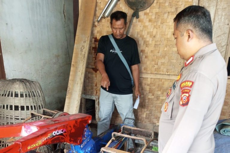 Polisi Selidiki Pencurian Mesin Traktor di Pamarican Ciamis