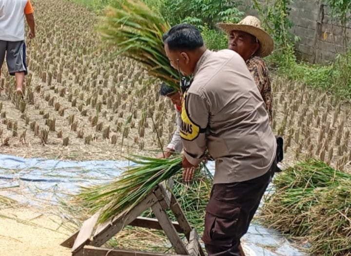 Bhabinkamtibmas Merembu Edukasi Warga Soal Ketahanan Pangan