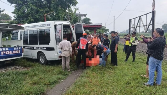 Dua Kecelakaan Maut di Perlintasan Kereta Api Tulungagung dalam Dua Hari