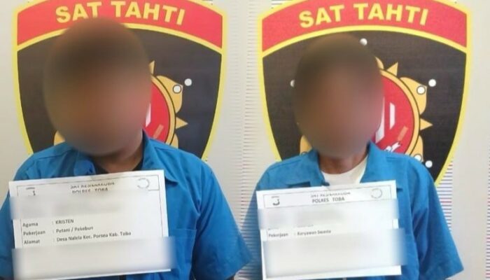 Polres Toba Gerebek Sarang Narkoba di Warung Tuak, Dua Tersangka Diamankan