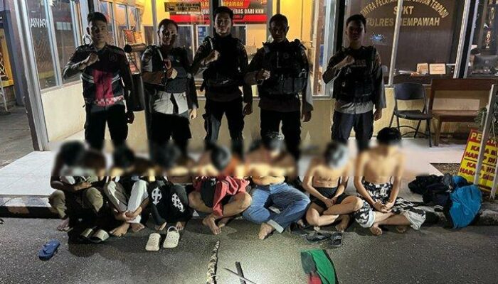 Patroli Dini Hari, Polisi Gagalkan Rencana Tawuran di Sengkubang