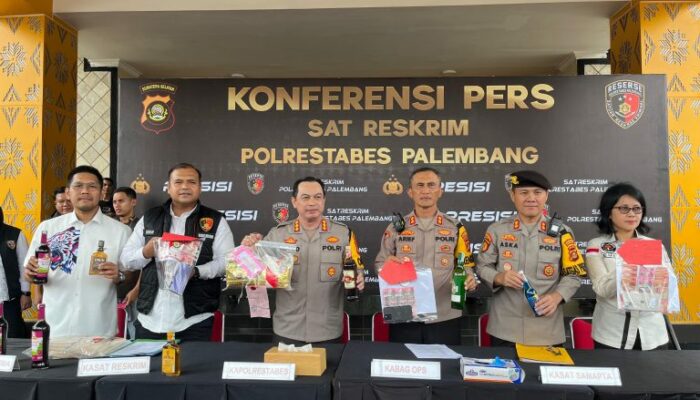 Polrestabes Palembang Berhasil Ungkap 12 Kasus Narkoba dalam Operasi Pekat