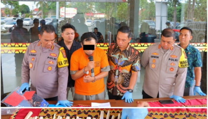 Bisnis Ilegal! Pria di Lampung Ditangkap Jual Pipa Rokok Gading Gajah