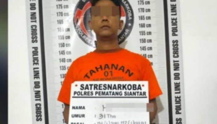 Polres Pematangsiantar Tangkap Pengedar Sabu 4,24 Gram di Jalan Medan