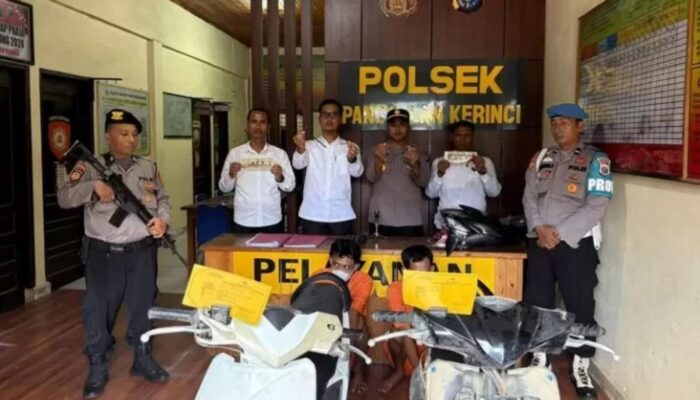 Polisi Tangkap Dua Residivis Curanmor Spesialis Kunci T di Pelalawan
