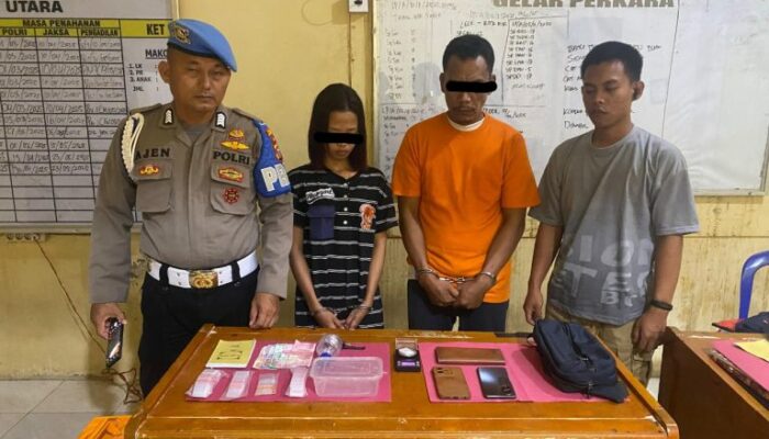 Polsek Tambusai Utara Tangkap Dua Pengedar Sabu di Rokan Hulu