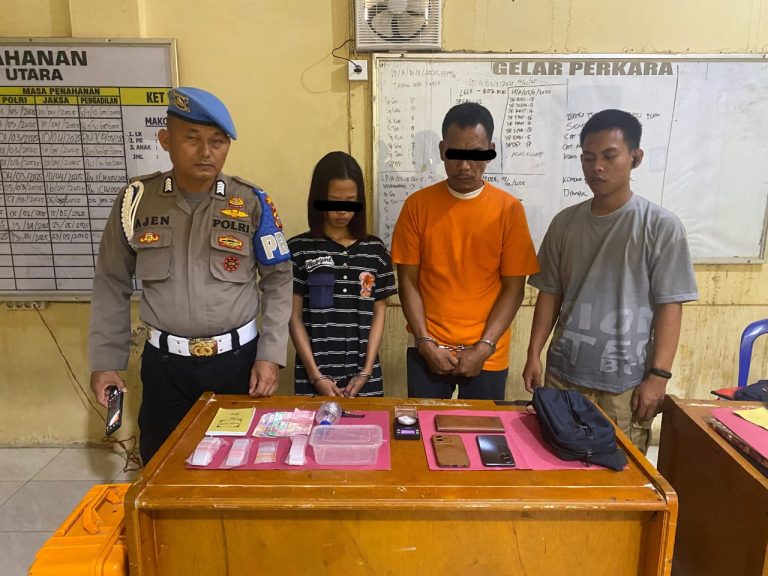Polsek Tambusai Utara Tangkap Dua Pengedar Sabu di Rokan Hulu