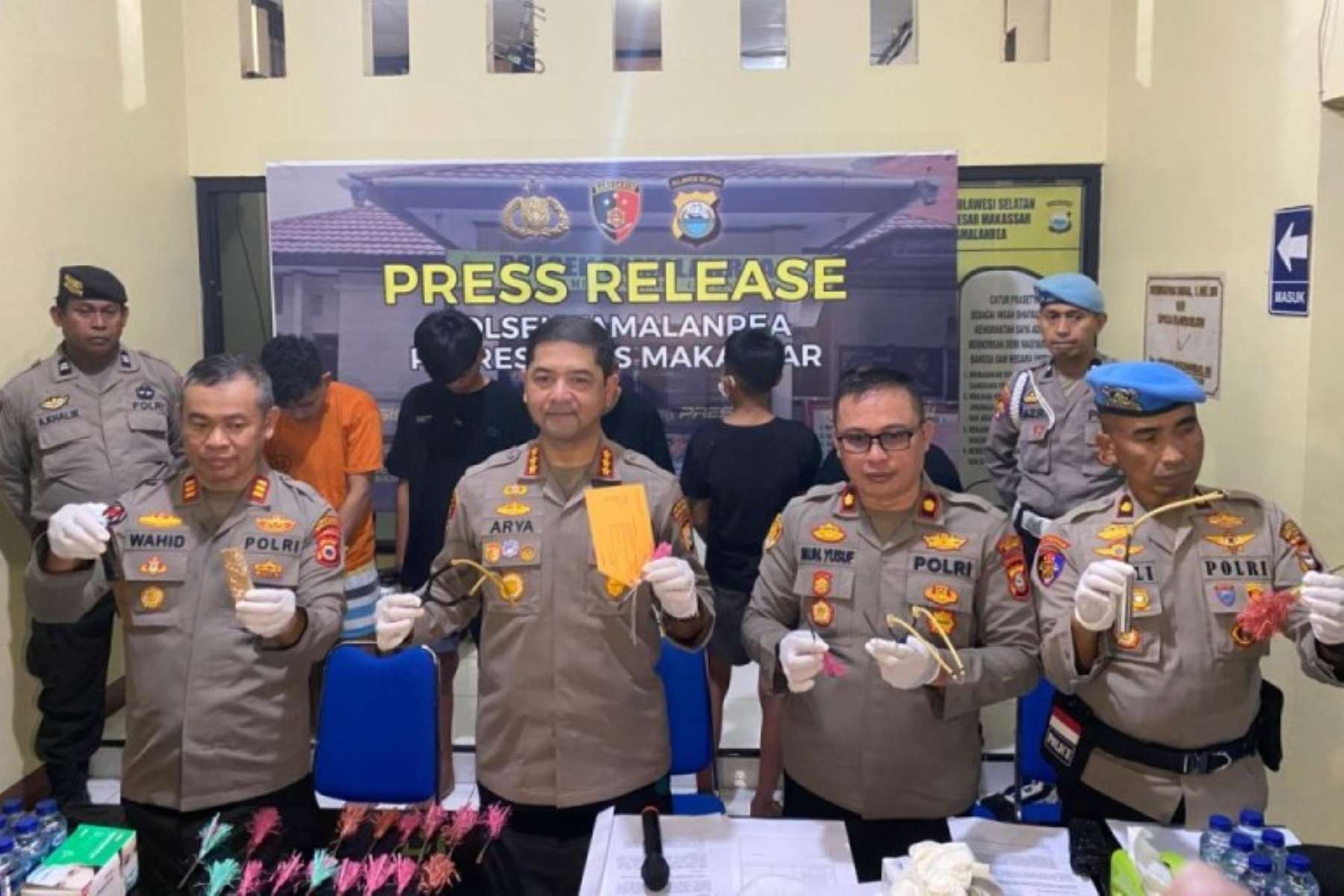 Polrestabes Makassar Ungkap Kasus Pembusuran Remaja di Tamalanrea