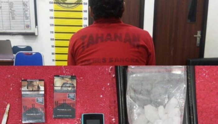 Geger! Pengedar Sabu Dibekuk di Mendobarat Bangka
