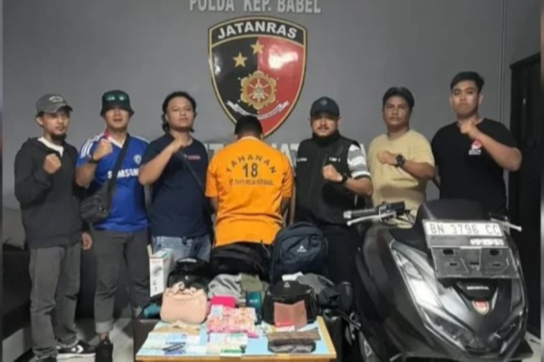 Polisi Ungkap Pelaku Jambret Berutang Pinjol di Pangkalpinang