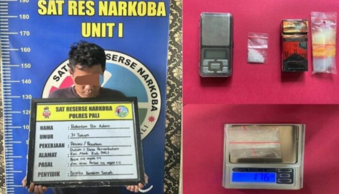 Satresnarkoba Pali Bekuk Pengedar Sabu di Desa Prambatan