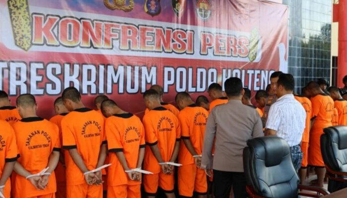 45 Tersangka Premanisme Diciduk di Palangka Raya: Polda Kalteng Tindak Tegas!