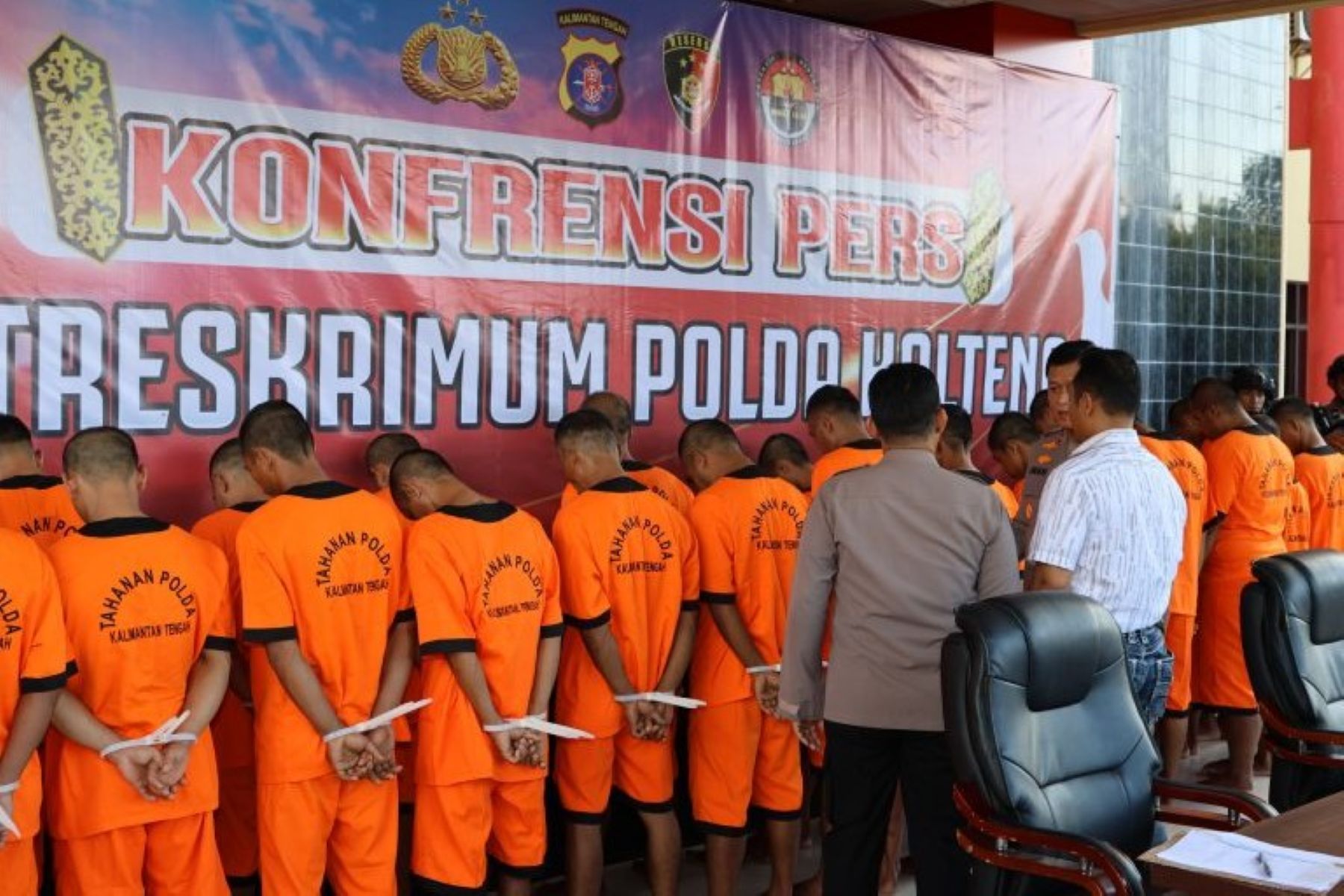 45 Tersangka Premanisme Diciduk di Palangka Raya: Polda Kalteng Tindak Tegas!