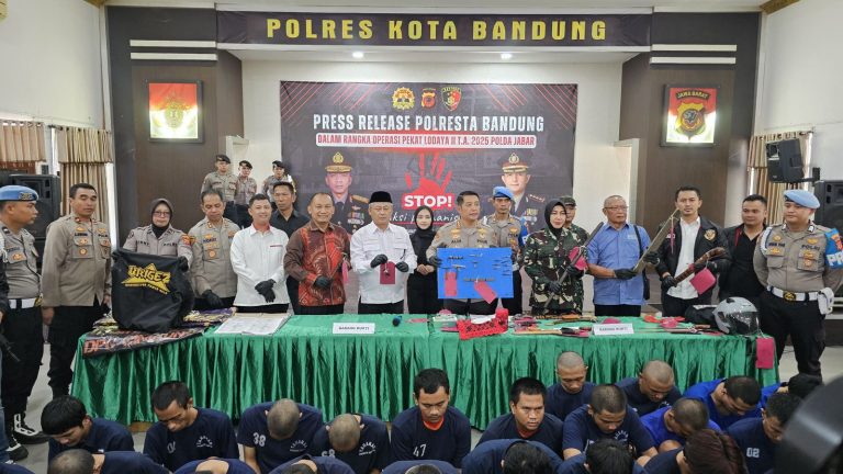 Bandung Tidak Ada Tempat untuk Preman, 52 Orang Diciduk!