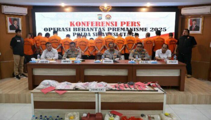 Operasi Berantas Premanisme di Sulut, 63 Tersangka Ditangkap!