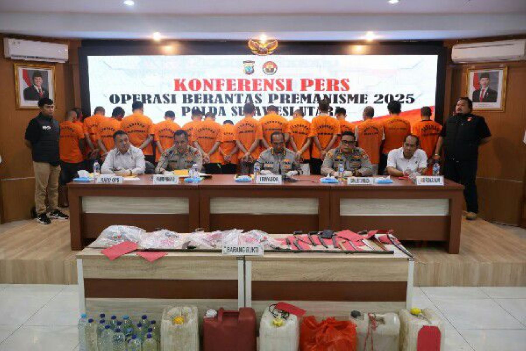Operasi Berantas Premanisme di Sulut, 63 Tersangka Ditangkap!